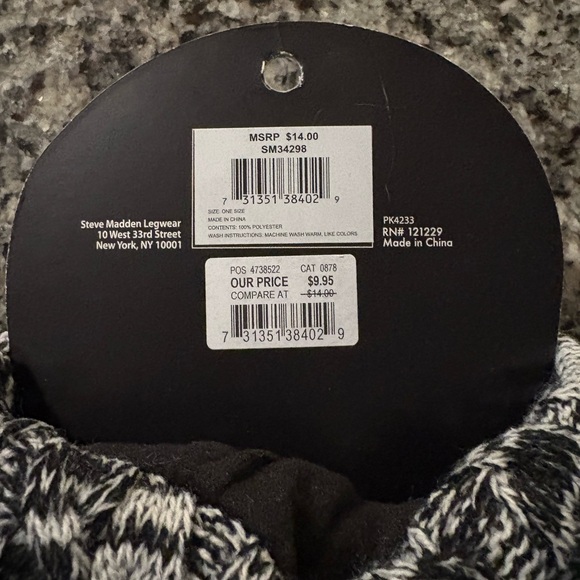 NWT- Steve Madden boot liner, one size - Picture 3 of 4